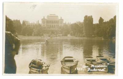 5098 - BUCURESTI Park Carol I, Muzeul Militar - old postcard real PHOTO - unused foto