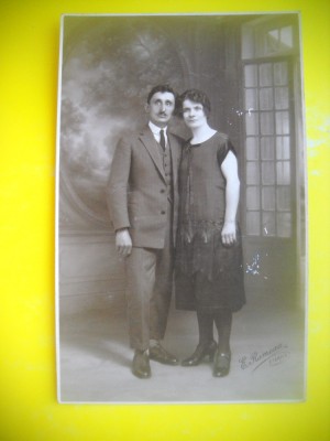 HOPCT RO 398 S PERECHE ELEGANTA-FOTOGRAFIE VECHE-TIP CP foto