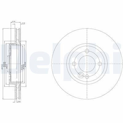 DELPHI BG3661C Disc frana foto