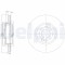 DELPHI BG3661C Disc frana
