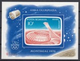 Romania 1976 - OLIMPIADA MONTREAL 1976 - Colita nedantelata - MNH, Nestampilat