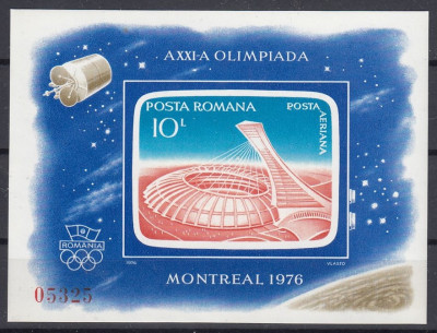 Romania 1976 - OLIMPIADA MONTREAL 1976 - Colita nedantelata - MNH foto