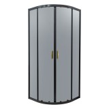 Cumpara ieftin Cabină de duș curbată Tiara Gold 80 fără cădiță