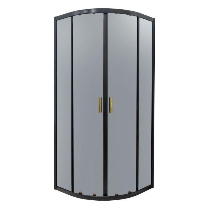 Cabină de duș curbată Tiara Gold 80 fără cădiță