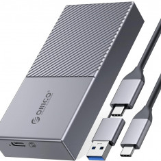 Carcasă SSD M.2 NVME modernizată ORICO 40Gbps PCIe3.0x4 USB C adaptor, aluminiu