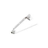 Baza metalica pentru brosa Crisalida, dimensiuni 5 x 34 mm, Argintiu