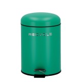 Cumpara ieftin Cos gunoi cu pedala metal verde 20,5 x 27 cm, 5 L