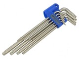 Set chei Torx cu protecţie lungă 9 buc. - Set chei Torx cu protecţie lungă