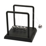 Pendulul lui Newton decor educativ de birou, metal si plastic, 11 cm