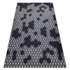 Covor Heos 78547 Antracit Crem Hexagon Puzzle 190x270cm Polipropilena Fabricat in Belgia