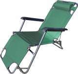 Cumpara ieftin Sezlong Gradina Heinner Verde, 153x60x79cm, Cadru Otel, Tetiera, Garantie 24 Luni, Max 100kg