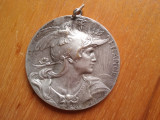 Franta-Medalie -Bz.ag.-mach.Botte si Rives- 49 mm.-50 g., Europa