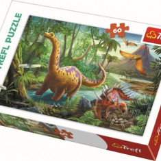 Puzzle trefl 60 migratia dinozaurilor