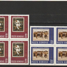 ROMANIA - 60 ANI DE LA RASCOALA TARANILOR (LP 648) 1967 BLOC DE 4 MNH