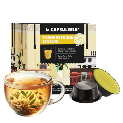 Ceai de Ghimbir, 16 capsule compatibile Lavazza&amp;reg;* a Modo Mio&amp;reg;*, La Capsuleria foto