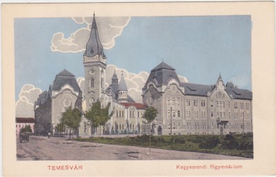 CP Timisoara Kegyesrendi fogimnazium scoala de gramatica ND(1915) foto