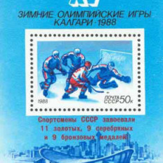 Rusia 1988 - Medalii Olimpice Bloc neuzat,perfecta stare(z)