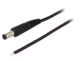 Cablu Alimentare DC 5,5/1,7 mm Negru 0,5m