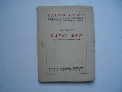 Satul meu - Ion Pillat (1923) foto