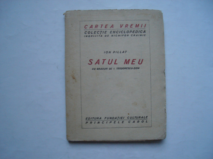 Satul meu - Ion Pillat (1923)