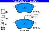 ATE 13.0460-3863.2 set placute frana,frana disc