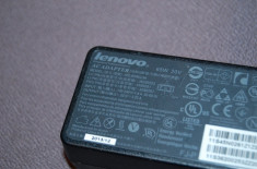 Incarcator laptop Lenovo 20V 65W 3.25A MODEL ADLX65NCC3A mufa galbena patrata foto