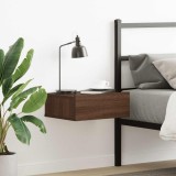 vidaXL Noptieră plutitoare, stejar maro, 40x30x15 cm, lemn prelucrat 815286