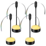 Fly Sweeper, set de 4 bucăți, batjocori de muște pentru masă cu lame moi LED albe calde