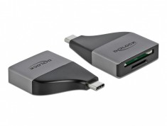 Cititor de carduri USB 3.2-C Gen1 pentru SD / MMC + Micro SD, Delock 64117