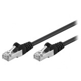 Patch Cord F/UTP 5e Negru 1m Ecranat