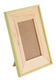 Cumpara ieftin Set 4 rame foto de masa lemn natur verde Life 18.5x1.3x23.5 cm