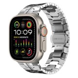 Curea pentru Apple Watch 1/2/3/4/5/6/7/8/9/SE/SE 2/Ultra/Ultra 2 (42/44/45/49mm) - Techsuit Watchband (W063) - Silvery