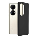 Cumpara ieftin Husa Huawei P50 Pro Silicon Negru Slim Mat cu Microfibra SoftEdge