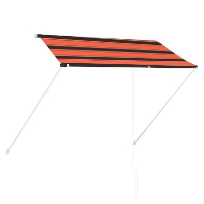 vidaXL Copertină retractabilă, portocaliu și maro, 250 x 150 cm 145896 foto