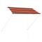 vidaXL Copertină retractabilă, portocaliu și maro, 250 x 150 cm 145896