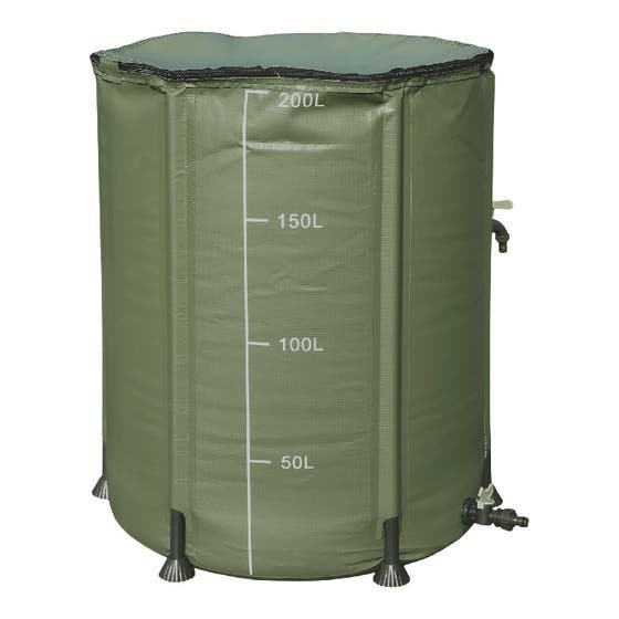 Rezervor portabil apa pluviala, verde, 200 L