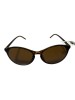 Ochelari de soare dama, Animal print, UV400, Plastic, Maro, Oem