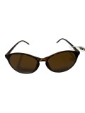 Ochelari de soare dama, Animal print, UV400, Plastic, Maro, Oem