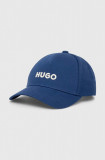HUGO șapcă de baseball din bumbac culoarea bleumarin, cu imprimeu 50496033