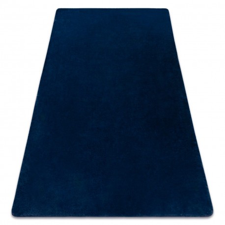 Covor modern de spălat POSH shaggy albastru inchis, antiderapant, gros, 80x150 cm