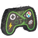 Pinata&nbsp;Controler Gamepad pentru Petrecere, Flippy, din Hartie si Carton, Pinata pentru Petreceri, 42 x 28 x 8 cm, Negru