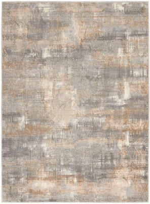 Covor Model Calvin Klein CK951, Gri, Bej, Marime 66 x 114 cm, Modern, Ideal pentru Living, Dormitor, Birou, Sufragerie foto