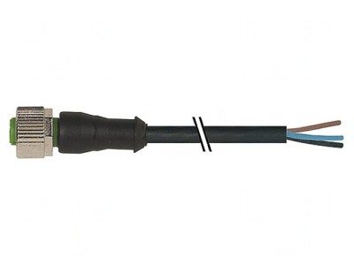 Cablu Conectare M12 5-PIN 3m 125VAC 4A PUR foto