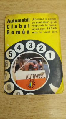 M3 C31 15 - 1977 - Calendar de buzunar - Automobil Club Roman - ACR foto