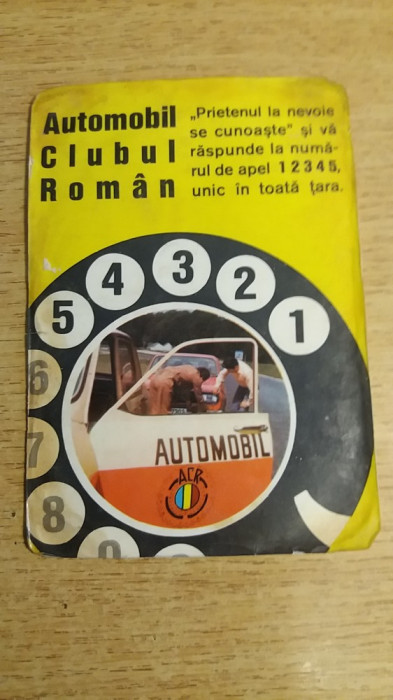 M3 C31 15 - 1977 - Calendar de buzunar - Automobil Club Roman - ACR
