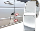 Set de 2 ornamente cromate din inox portiera/capacul la rezervor pentru Mercedes Vito, Viano W639 din 2003-2014