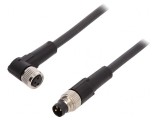 Cablu de Conectare M8 1m 60VAC 4A PUR