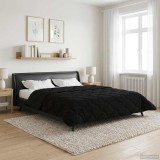vidaXL Duvet complet pe tot parcursul anului Patos Negru 240 x 260 cm 42026264