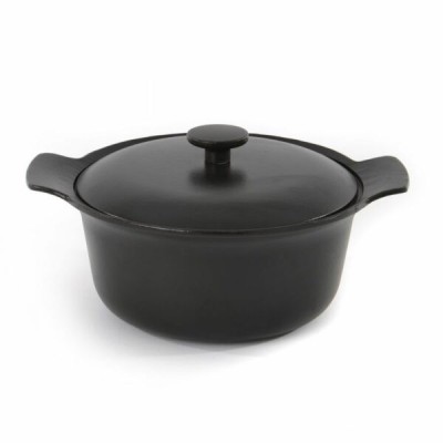Cratita BergHOFF, 24 cm, 4.2L, capac, Fonta, Negru HighLine Cooking foto