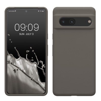 Husa kwmobile pentru Google Pixel 7, Silicon, Gri, 59451.155 foto